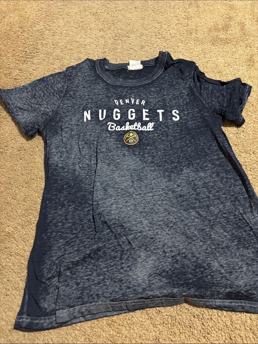 Women's Denver Nuggets burn out tshirt